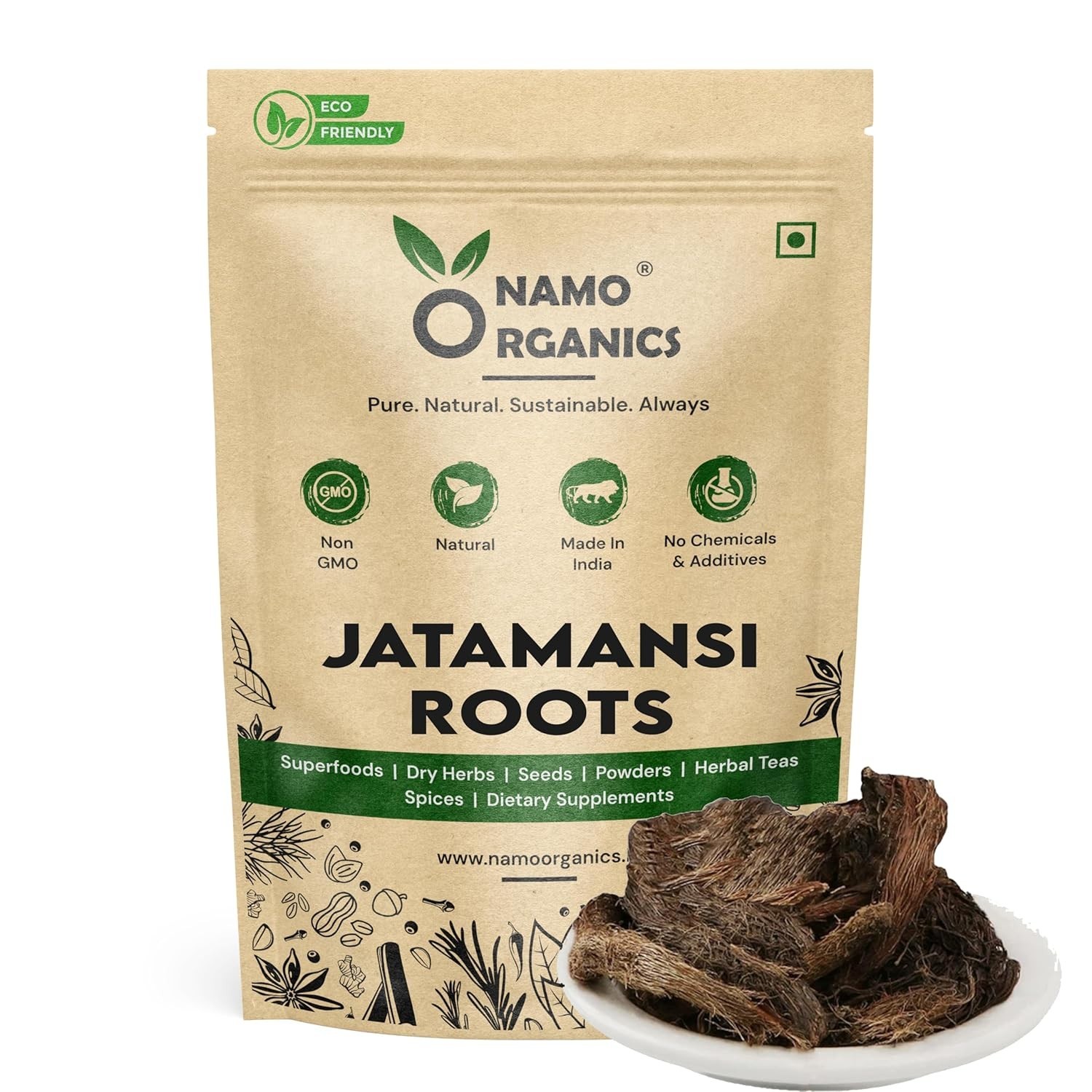 Jatamansi Root 100g – Balchad – Jatamasi Jadd – Jatila – Nardostachys Jatamansi
