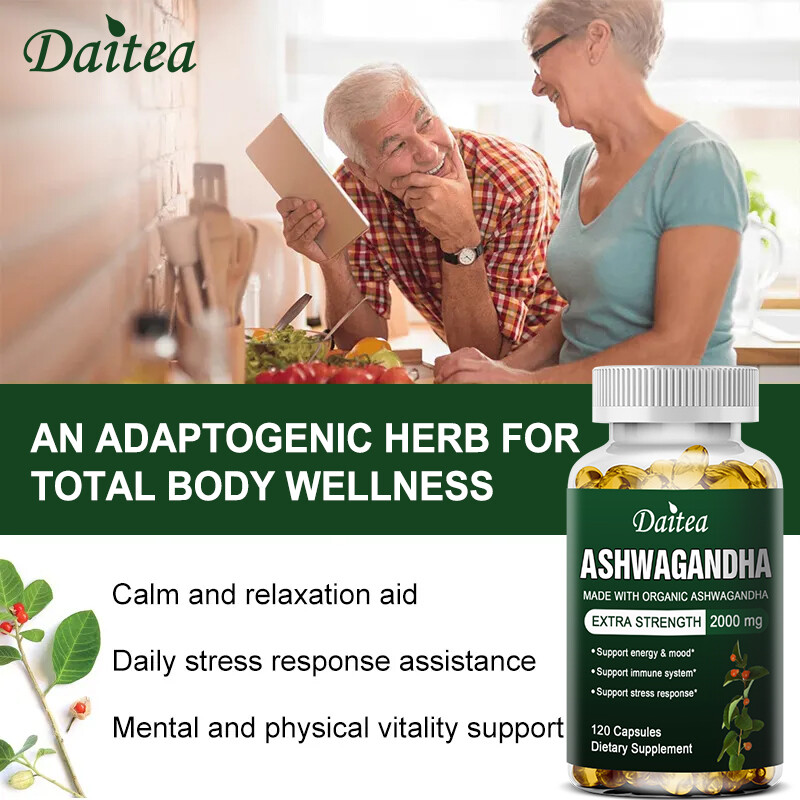 Ashwagandha Caps 2000mg-Supports Energy, Reduces Anxiety, Relaxation,Supplement
