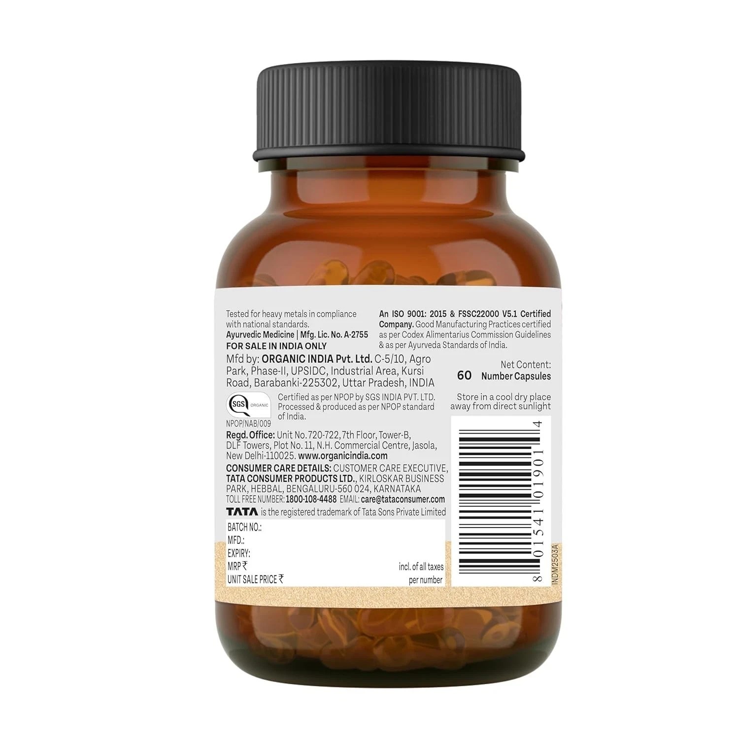Triphala Capsules – 60 Caps, Supports Immune System, Colon & Digestion D847
