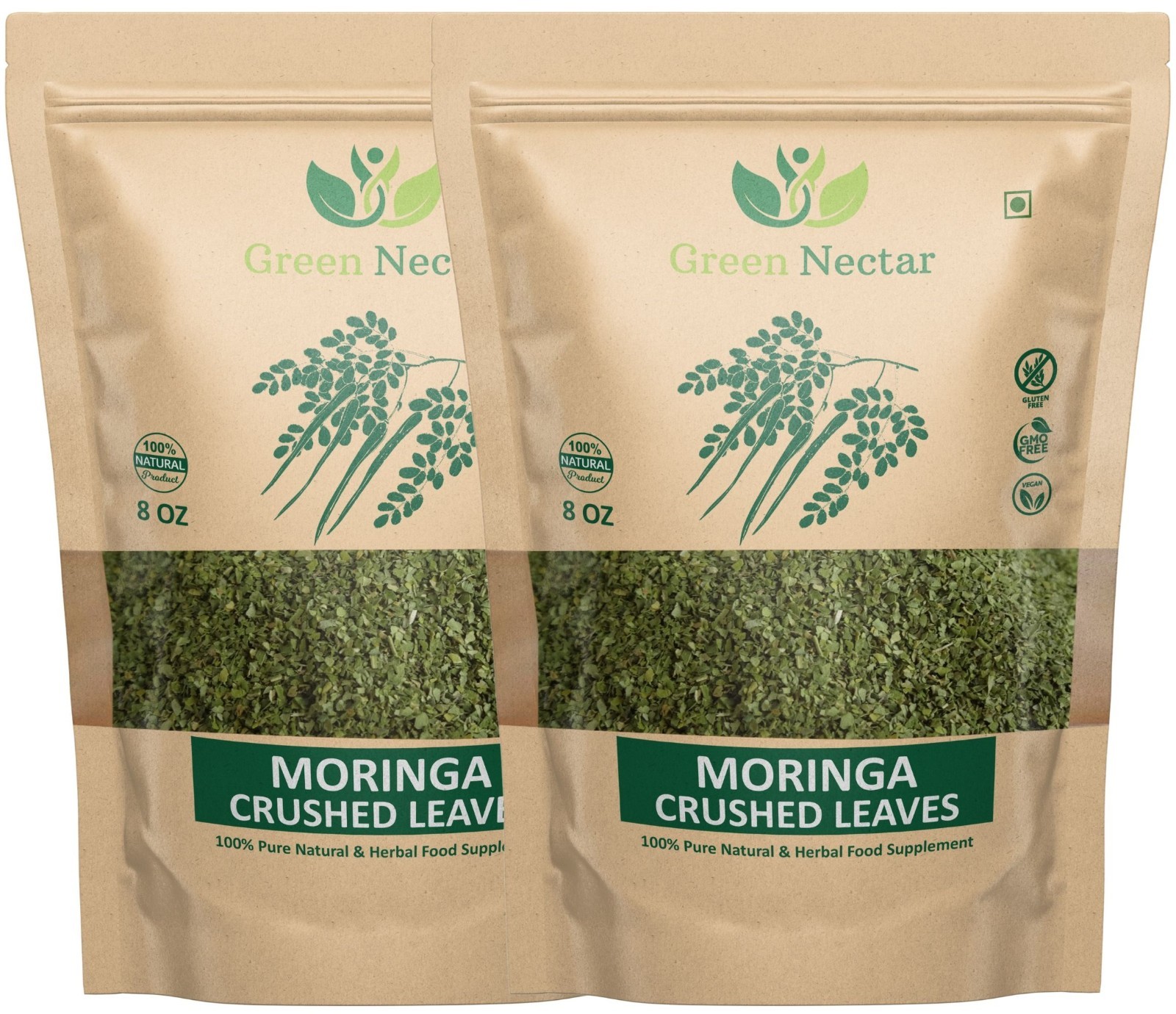 Moringa Leaves Tcut 8 oz (2 pack) |Superfood, Antioxidant, Immunity, Natural Tea