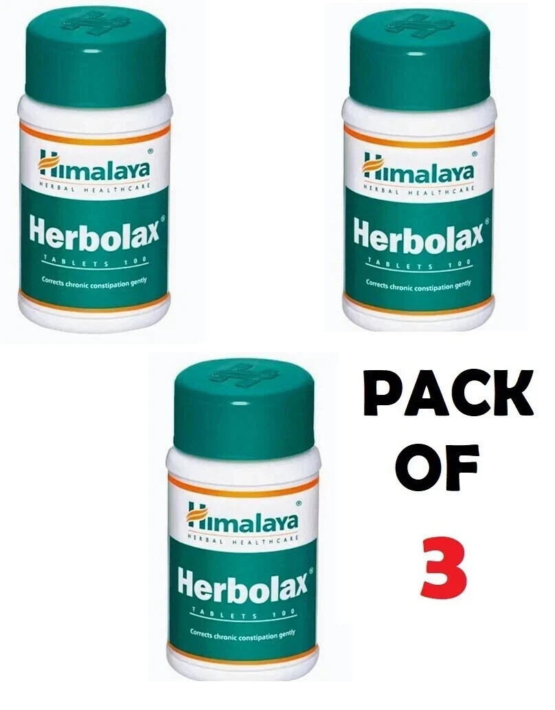 Himalaya Herbolax 100 Tabs x3 | Natural Digestive Support | Exp 01/2029