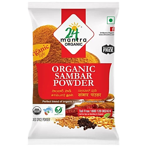 24 Mantra Organic Sambar Powder 100g – FREE DELIVERY 5-7 DAYS